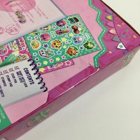 Shopkins Secret Diary Set Lock Pen Stamp - Picture 6 of 7